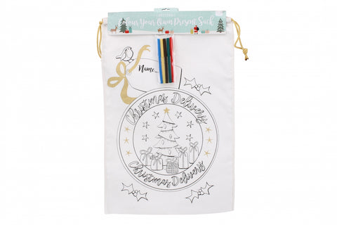 Christmas Delivery Colour In Present Sack