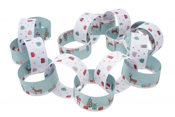Christmas Paper Chains - Pack of 100 - 2 Designs