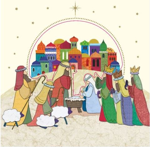 Greeting the New Born King Christmas Cards - Pack of 10