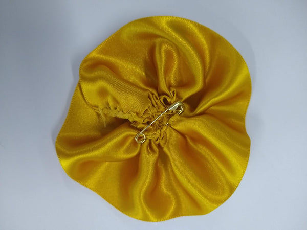 Ribbon Sunflower Brooch - pin badge
